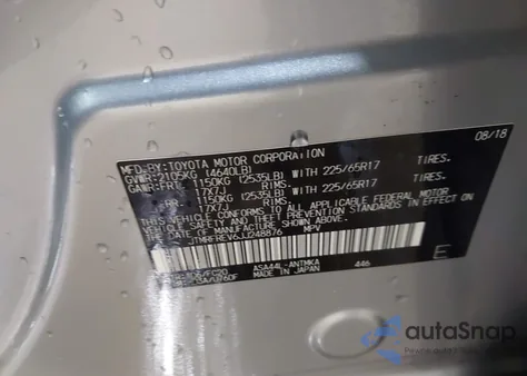 2018 Toyota Rav4 Xle from USA, damaged, VIN JTMRFREV6JJ248876